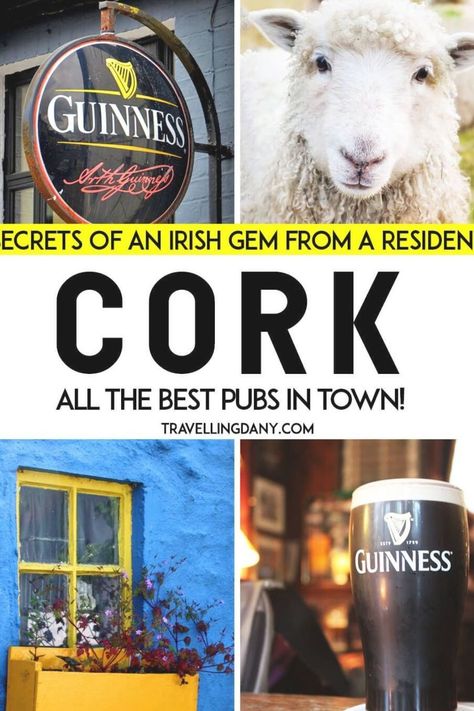 If you're planning to drink a good pint of Irish ale, check out this guide to the best Cork pubs you can visit on your trip to Ireland! It includes stylish locations, quirky bars, awesome cocktails, pub food and of course the very best microbreweries! Are you ready to have fun in Cork (Ireland)? | #irelandtraveltips #ireland Best Bars In Ireland, Best Irish Pubs In Ireland, Things To Do In Cork Ireland, Cork Ireland Things To Do In, Awesome Cocktails, Ireland Pubs, Ireland Cork, Irish Vacation, Ireland Pictures