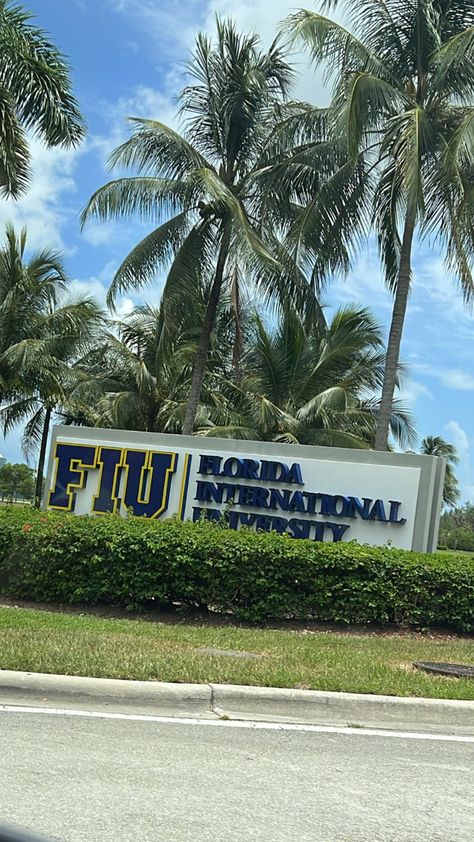 Vision Board Project, College Announcements, College Vision Board, Florida International University, College List, College Aesthetic, International University, Dream College, Dream School