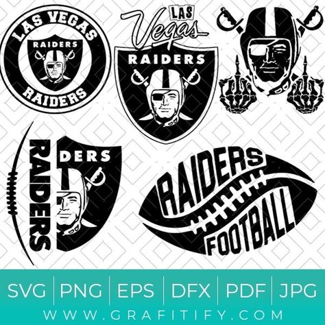 Diy Fashion Upcycle, Raiders Svg, Raiders Stuff, Las Vagas, Design Bundles Svg, Sports Badge, Svg Bundles, Raiders Football, Raiders Fans