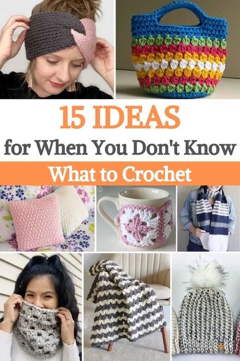 You have come here in search of inspiration because it sure happens to you, like many who, you find yourself wanting to start crocheting something but you don't know what ... Well, we are here to help you! In this post, there are 15 beautiful projects, including scarves, bags, hats, for you to choose and make. Most are very easy and quick to do. Maybe 15 patterns may be few, but they can inspire you and find the project you need in the hundreds of patterns and ideas that are in Urbaki Crochet. Small Crochet Gifts Not On The High Street, Useful Items To Crochet, Cheap Handmade Crochet Hat For Gift, Acrylic Yarn Crochet Projects Easy, Crochet On The Go, Yarn Crochet Hat For Gift, Small Crochet Gifts Inspire Uplift ⭐, Best Selling Crochet Items Knitting & Tools, Urbaki Crochet