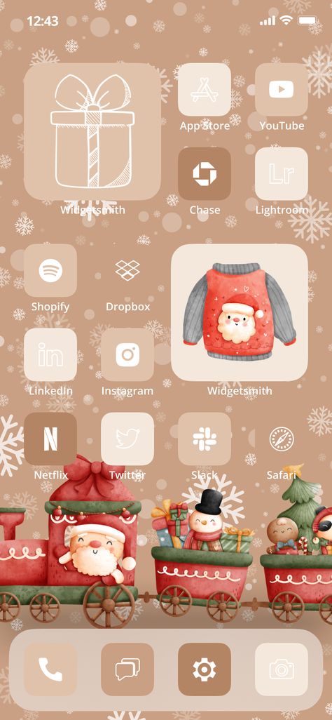 Cozy Christmas App Icons | Christmas Themed Home Screen - Neutral App Icons | Festive App Icons for iOS | Christmas Wallpapers | Beige #ChristmasHomeScreen #HolidayTech #PhoneCustomization #FestiveScreen #XmasWidgets #WinterWallpapers #DeckTheScreens #iOSChristmas #HomeScreenInspo #MerryAppmas #FestiveApps #ChristmasLayout #iPhoneThemes #SeasonalIcons #CustomiPhone #ChristmasMagic #SantaApproved #DigitalDecor #PhonePersonalization Beige Christmas App Icons, Christmas Theme Icons For Apps, Christmas Home Screen Icons, Christmas Facetime App Icon, Christmas App Icons Facebook, Christmas Iphone Icons Free, Christmas Apps, Christmas Layouts, Facebook Business