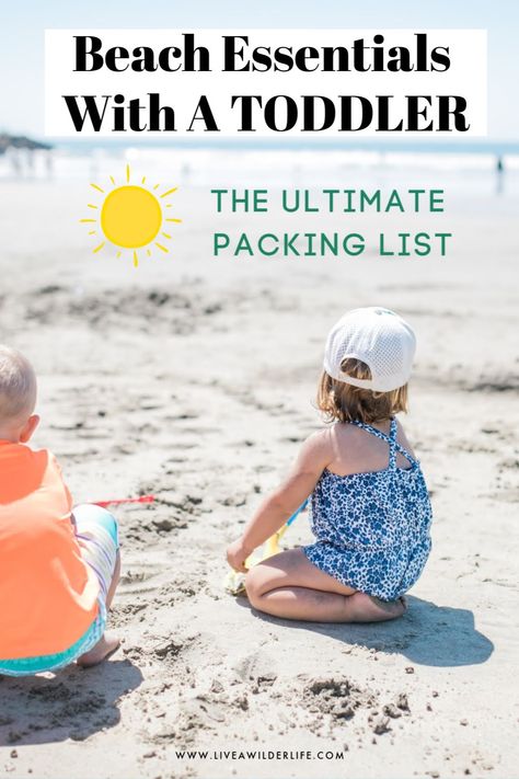 Toddler Beach Packing List, Summer Vacation Necessities, Weekend Beach Trip, Beach Trip Packing, Beach Vacation Tips, Beach Vacation Essentials, Beach Vacation Packing List, Toddler Beach, Family Beach Trip