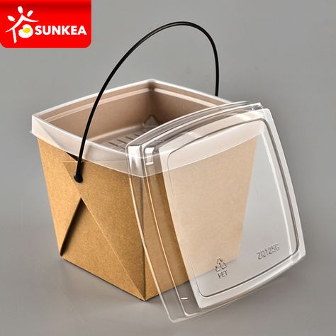 Food Packaging Ideas, Takeout Packaging, Food Delivery Packaging, Salad Packaging, Paper Container, Takeaway Packaging, Food Paper, Disposable Food Containers, Salad Box