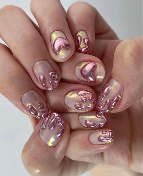 2024 Nails, Hello Nails, Hippie Nails, Her Nails, Soft Nails, Kawaii Nails, Nails 2024, Nail Art Ideas, Heart Nails