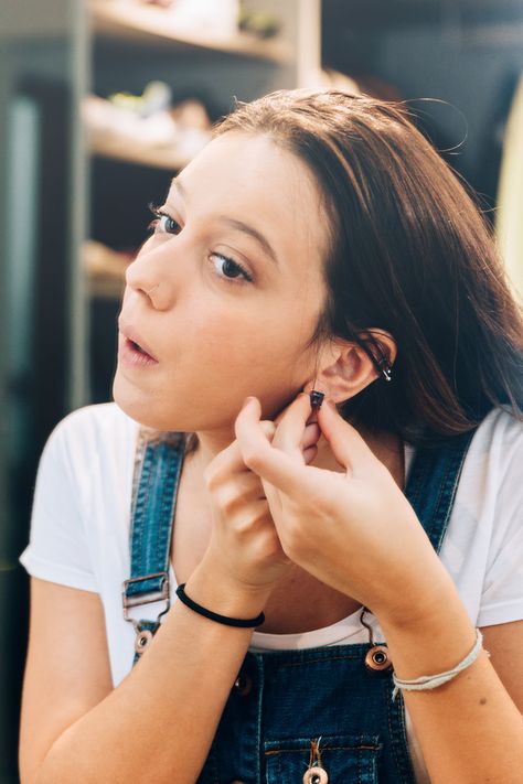 7 Things I Wish Someone Had Told Me Before My First Piercing First Piercing, Trivia Time, Ears Pierced, Bulldog Shirt, Someone Told Me, Ear Piercing, Polish Girls, My Mother, Gamer Girl