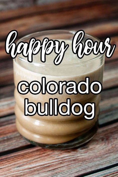 Colorado Bulldog Cocktail - The Colorado Bulldog is a variation of the White Russian cocktail. The difference is the addition of cola to the drink. It's a popular drink at college bars. It's also a bit calorie heavy so be warned! | CDKitchen.com Colorado Bulldog Drink, Colorado Bulldog Recipe, Bulldog Drink Recipe, Bulldog Cocktail, Bulldog Recipe, Colorado Bulldog, Homemade Liqueur Recipes, White Russian Cocktail, Variety Food