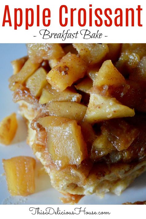 Overnight Crossiant French Toast Bake, French Toast Made With Croissants, Leftover Croissants Recipes, Croissant Toast Bread, How To Use Leftover Croissants, Recipes With Leftover Croissants, Overnight Crossiant Breakfast Bake, Apple Croissant Breakfast Casserole, Croissant Leftover Recipes