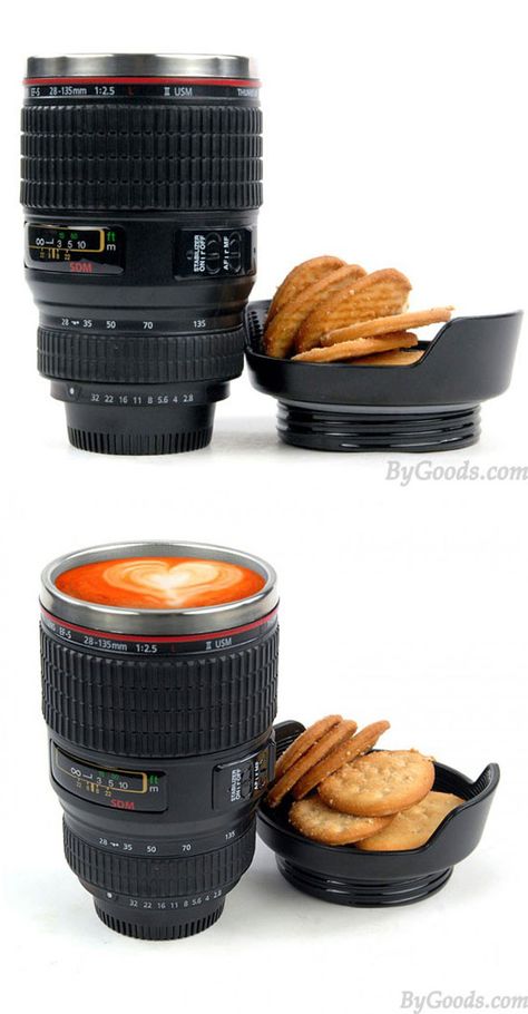 Creative Travel Camera Lens Mug #mug #camera Camera Lens Mug, Camera Mug, Cute Gifts For Her, Travel Camera, Photography Gear, Creative Labs, Camera Gear, Unusual Gifts, Big Sale