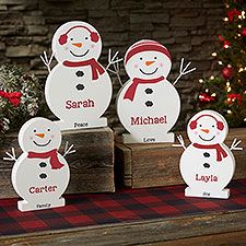 Christmas Nice List, Christmas Primitive Decor, Christmas Primitive Crafts, Diy Gifts To Make, Wooden Snowmen, Primitive Wood Crafts, Personalization Mall, Wood Snowman, Snowman Family