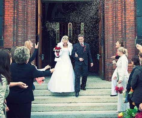 5 Wedding Traditions Brides Forget To Keep For Their Wedding | SHEfinds Throwing Rice At Wedding, Wedding Facts, Wedding Rice, Discipleship Training, Wedding Trivia, Premarital Counseling, Wedding Traditions, Long Relationship, New Wife