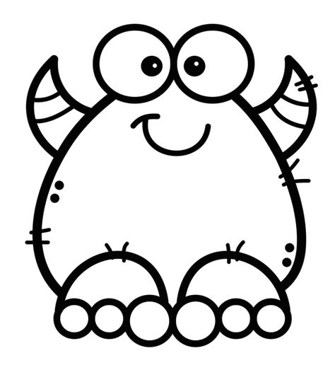 Monster Coloring Pages For Kids, Markers Drawing Ideas, Felt Monster, Monster Coloring Pages, Monster Theme, Monster Drawing, Halloween Activities For Kids, Cartoon Monsters, Art N Craft