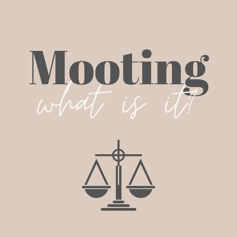 If you are in law school, “mooting” is inevitable, so you may as well reconcile that in your brain right now.   How often you choose to compete is up to you though. Most, if not all, schools have clubs dedicated to “mooting” that compete regionally, if not nationally, that you can join. However, most law schools have a required moot for students in their first year.  Katya shares her experience with her first-ever moot in her medium article! Moot Court, Law School Life, Law Student, Law School, Your Brain, Study Tips, First Year, Pretty Things, Couple Goals