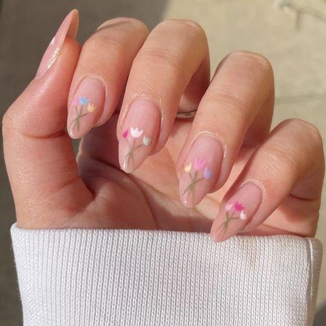 May Nails, Hello Nails, Floral Nail Designs, Nail Patterns, Nails Desing, Beautiful Nail Designs, Happy Mother, Simple Nail Designs, Dream Nails