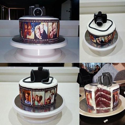 Camera Cakes, Best Edibles, Pretty Birthday Cakes, Cakes For Men, Edible Images, Film Strip, Photo Cake, Do Love, From Instagram