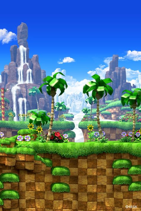 Green Hill Zone (Sonic) Green Hill Zone Wallpaper, Green Hill Zone, Sonic Birthday Parties, Sonic Videos, Sonic Unleashed, Hedgehog Birthday, Sonic Party, Game Sonic, Background Search