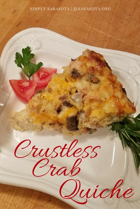 Crab Quiche Recipes Crustless, Crustless Crab Quiche, Inn Recipes, Seafood Quiche, Crab Quiche, Quiche Recipes Crustless, Crab Dishes, Quiche Recipes Easy, Healthy Lifestyles