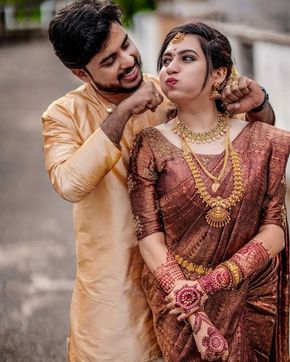 Funny Wedding Poses, Marriage Poses, Indian Wedding Poses, Wedding Outfits For Groom, Kerala Wedding Photography, Kerala Wedding, Indian Wedding Photography Couples, Indian Wedding Couple, Wedding Photoshoot Poses