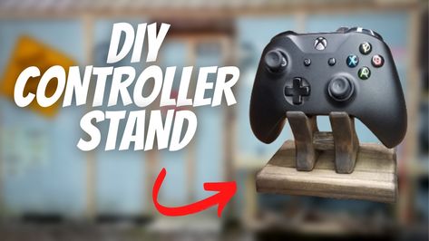 In this video I show you how to make a simple stand to store your controller. Xbox Controller Stand, Diy Controller, Controller Stand, What To Watch, Xbox Controller, Woodworking Videos, Easy Projects, Gaming Accessories, Diy Inspiration