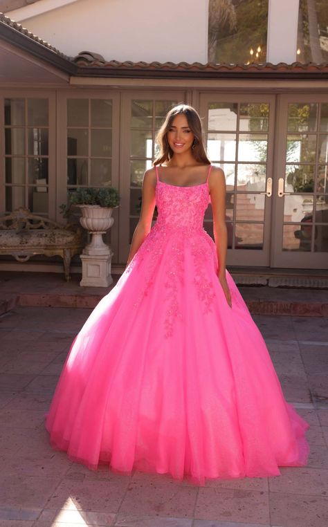 Nox Anabel H1464 Hot Pink Sweet 16 Dresses Hot Pink, Pink Prom Dresses Poofy, Highschool Prom Dresses, Bright Pink Prom Dresses, Pretty Prom Dresses Long, Neon Pink Prom Dress, Fluffy Prom Dresses, Bright Pink Prom Dress, Pink Prom Dresses Ball Gown