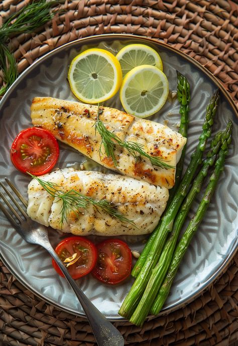 Learn How to Cook White Fish Recipe For Free | Recipes You'll Love, Made Easy! White Fish Dinner Ideas, Healthy Pretty Food, White Fish Recipes Baked, Baked White Fish, Aesthetic Meals, Frozen Fish Fillets, Easy Garlic Butter, Trendy Recipes, Recipe With Lemon