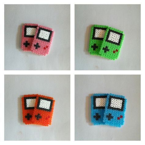 Gameboy earring Hama Beads, Beads