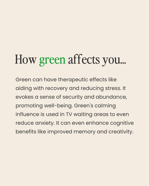 Colour psychology & the influence it has on your brand 🌈⁠ ⁠ PART 2 ✨⁠ ⁠ If you missed part one, I covered the effect of the colour red! ❤️⁠ ⁠ This time it’s all about GREEN! 🌿⁠ ⁠ Did you know every colour is associated with different emotions? Colour psychology plays a role in branding and products by influencing how consumers interact with your brand. Each colour evokes an emotion which can impact if a client books with you or not.⁠ ⁠ What brand do you think of when you see the colour green?... Green Meaning Color Psychology, Green Psychology, Green Meaning, The Colour Red, The Colour Green, Colour Psychology, Dark Goddess, Creative Website Design, Creative Website