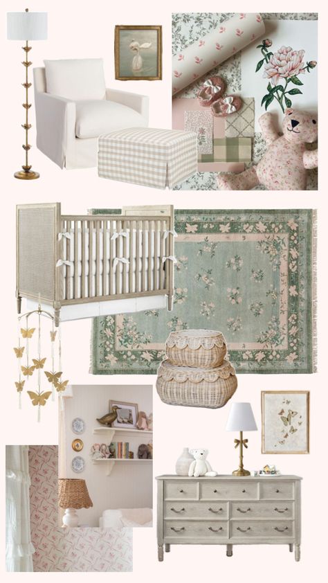 Vintage Baby Rooms, Cottage Nursery, Cozy Baby Room, Big Girl Bedrooms, Baby Room Themes, Nursery Room Design, Baby Room Inspiration, Kids Bedroom Design, Dream Nurseries