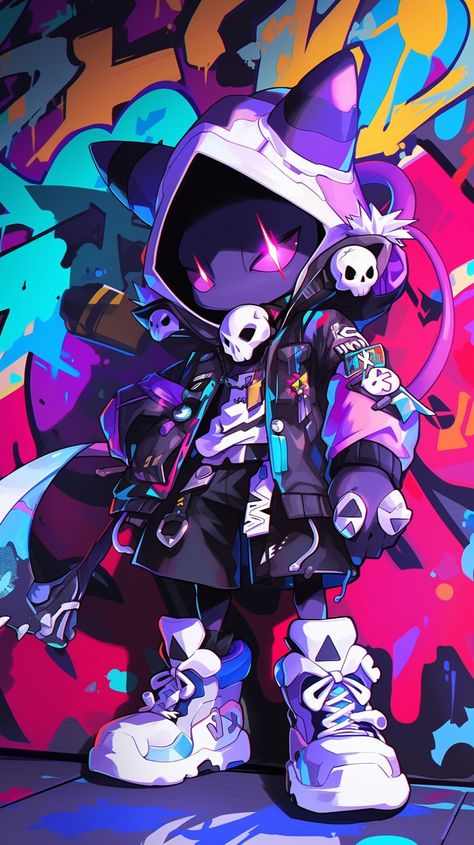 Graffiti cyberpunk reaper Mewtwo made by Silverbloom Anime Graffiti Wallpaper, Cyberpunk Graffiti, Cute Backrounds, Really Cool Wallpapers, Alice And Wonderland Tattoos, Gengar Pokemon, Cool Pokemon Wallpapers, Dragon Artwork Fantasy, Hxh Characters