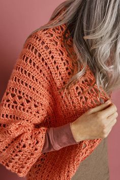 Crocheted Sweaters, Crocheted Clothing, Crochet Garments, Crochet Lion, Cardigan Crochet, Lion Brand Yarn, Crochet Inspiration, Women Sweaters, Pattern Library