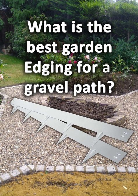 Gravel is an effective and affordable way to build garden paths quickly. However, loose gravels do require robust edging materials to retain the aggregate. Consequently I have listed and summarised 6 of the best edging materials for garden paths. Small Side Garden Ideas Walkways, Landscaping Gravel Ideas, Gravel And Grass Landscaping, Pathway With Rocks, Stone Gravel Pathway, Gravel Path With Stone Edging, Gravel Driveway Landscaping Edging, Walkway Edging Ideas Pathways, Gravel Side Yard Ideas