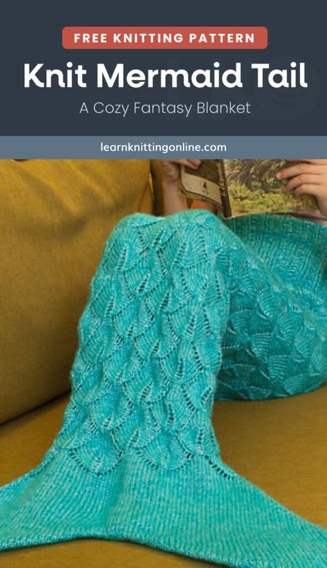 Crochet Haunted House, Knitted Mermaid Tail Pattern, Fast Easy Crochet, Crochet Skeleton, Patch Blanket, Mermaid Tail Blanket Pattern, Knitted Mermaid Tail Blanket, Learn Knitting, Knitted Mermaid Tail