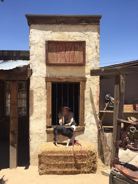 California road trip to Joshua Tree. Jailed in Pioneer town, Yucca Valley. Joshua Tree Aesthetic, Aesthetic Town, Pioneer Town, Tree Town, Tree Aesthetic, Western Summer, California Road Trip, Yucca Valley, California Travel Road Trips