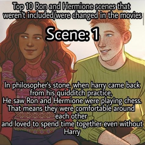 Hermione Fan Art, Harry Potter Feels, Ron And Hermione, Potter Facts, Harry Potter Headcannons, Harry Potter Collection, Harry Potter Facts, Harry Potter Anime, Harry Potter Jokes