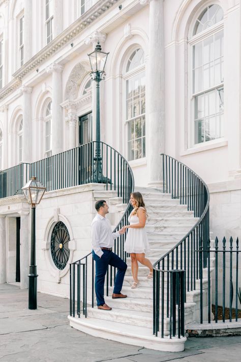 Charleston Photoshoot Couples, Downtown Charleston Photoshoot, Downtown Charleston Engagement Photos, Charleston Photoshoot, Charleston Engagement Pictures, Charleston Downtown, Downtown Charleston Sc, Charleston Engagement Photos, Engagement Picture Outfits