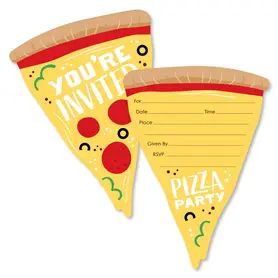 Cowboy Party Invitations, Pizza Party Birthday, Birthday Pizza, Pizza Party Invitations, Cowboy Party, Cards With Envelopes, Pizza Party, Big Dot Of Happiness, Get The Party Started