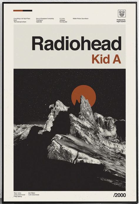 Radio Head Poster Vintage, Radiohead Tour Poster, Radiohead Aesthetic Poster, Radiohead Poster Prints, Radiohead Print, Duster Poster, New Order Poster, Cas Poster, Radiohead Drawing