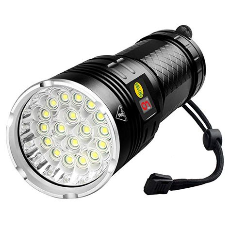 10000 Lumen Flashlight, 18 LEDs Super Bright, Power Display, Built-in battery, USB Type-C Rechargeable - - Amazon.com Super Bright Flashlight, Bicycle Headlight, Rechargeable Flashlight, Led Decor, Tactical Flashlight, Homemade Tools, Strobe Lights, Camping Lights, Led Flashlight