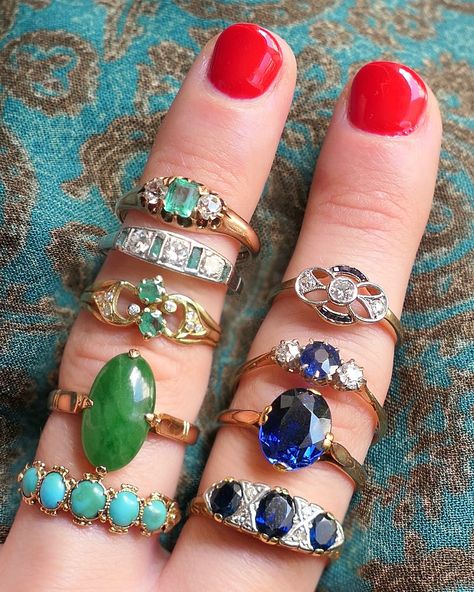 Vintage Gemstone Rings, Jewellery Designing, Gemstone Rings Vintage, Antique Turquoise, Edwardian Jewelry, Antique Green, Bride Jewelry, Gold Bride Jewelry, Victorian Rings