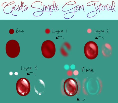 http://tobyana.deviantart.com/art/Gemstone-Tutorial-278267150 Zentangle Gems, Jewel Drawing, Gem Drawing, Tangle Doodle, Procreate Tutorial, Jewelry Illustration, Colored Pencil Techniques, Jewelry Drawing, Jewellery Sketches