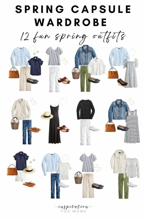 Spring Capsule Wardrobe Work, Capsule Wardrobe Women, Classic Capsule Wardrobe, Capsule Wardrobe Outfits, Fashion Fails, Fashion Capsule Wardrobe, Spring Capsule, Over 60 Fashion, Chique Outfits