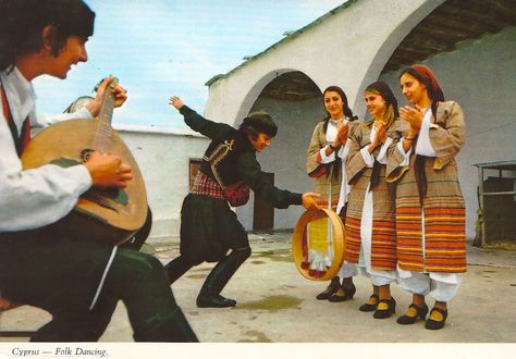 Cyprus Folk Dance Cyprus Culture, Greek Traditional Dress, Cyprus Island, Greek Costume, Enchanted Island, East Europe, Paphos, Folk Dance, World Cultures