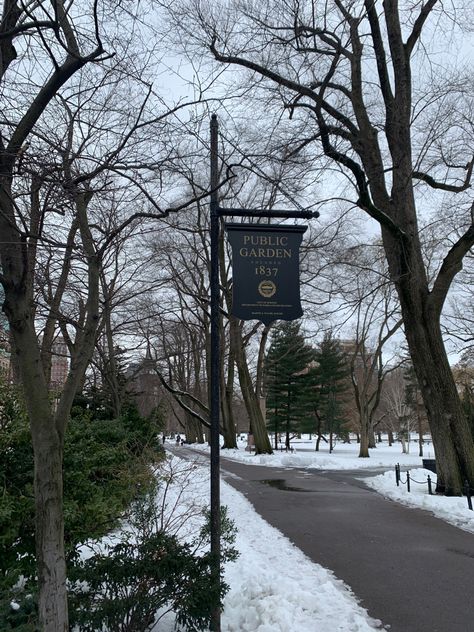 #winter #boston #garden #park #photography #snow #Massachusetts Boston Common Park, Boston Massachusetts Winter, Boston Massachusetts Aesthetic, Massachusetts Winter, Winter Boston, Massachusetts Aesthetic, Boston Aesthetic, College Core, Boston Winter