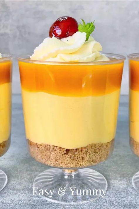 mango dessert cups Mango Dessert Cups, Mini Trifle, Baby 2024, Mango Dessert, Mini Dessert, Bake Dessert, Dessert Cups, Cute Desserts, Melt In Your Mouth