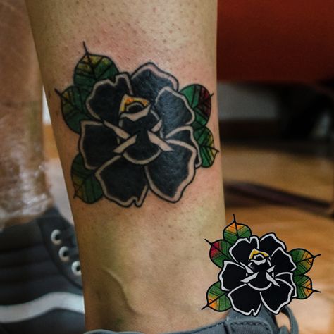 Flower Traditional Tattoo, Black Flower, Traditional Tattoo, Print Tattoos, Paw Print Tattoo, Skull Tattoo, Paw Print, Tattoos, Black