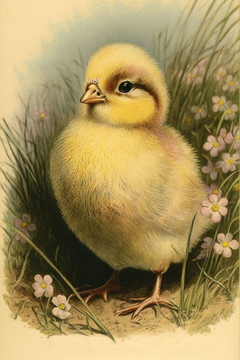 32 Easter Chick Clipart! - The Graphics Fairy Free Vintage Easter Printables, Vintage Easter Images, Vintage Easter Printables, Easter Images Free, Easter Bunny Images, Easter Decoration Ideas, Rooster Illustration, French Country Art, Easter Craft Projects