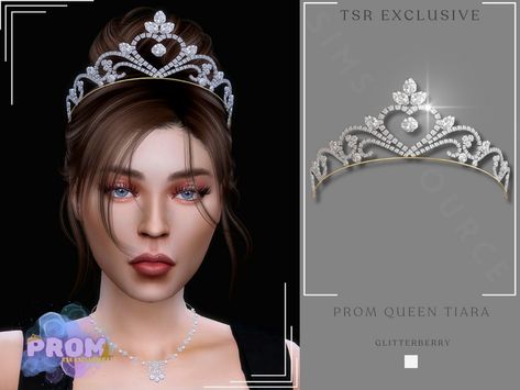 Queen Cc Sims 4, Sims 4 Cc Tiara, Sims 4 Tiara Cc, Sims 4 Cc Wedding Hair, Sims 4 Princess Cc, Queen Tiara, Sims 4 Tsr, Queens Tiaras, Mod Hair