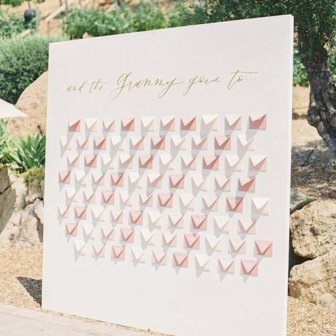 The ideas that Aubrey from @detailsdarling have are always nothing short of amazing. I have loved every detail of this escort display. Each lovely colored envelope had the guests’ names outside on the flap adhered to the wall, and inside the �“winner” goes to (aka their table assignment) was circled on an insert card. Seating Chart Design, Wedding Table Assignments, Cielo Farms, Alfresco Wedding, Table Assignments, Wedding Name Cards, Malibu Wedding, Wedding Planning Guide, Wedding Table Plan