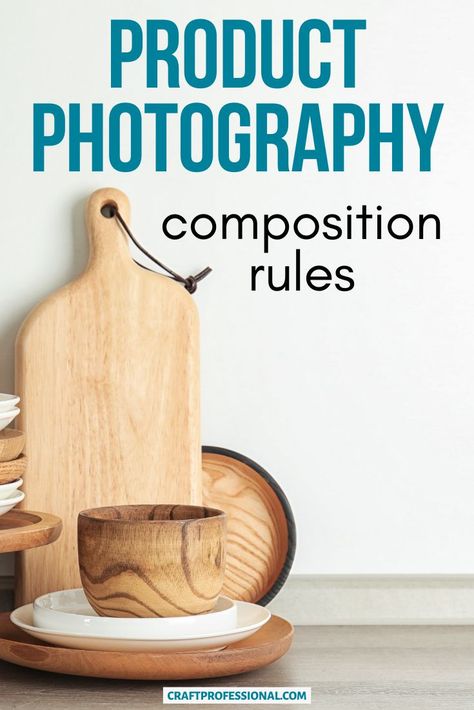 2 simple product photography composition rules for beginners. Take more compelling craft photos using these 2 rules. Plus, 6 design elements you can use in your product photography. #productphotography #handmadebusiness #craftprofessional Tips For Product Photography, Product Photography Portfolio, Craft Product Photography Ideas, Craft Photography Ideas, Product Photography Business, Product Photography Diy, Product Photography Composition, Product Shoot Ideas Prop Styling, Product Video Ideas