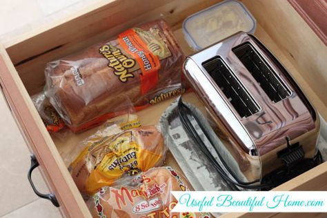 Where To Store Bread In Kitchen Storage Ideas, Under Cabinet Bread Storage, Bread Storage Kitchen, Storing Bread In Pantry, Bread Storage Ideas Pantry, Bread Organization Storage, Where To Store Bread In Kitchen, Bread Storage Ideas Countertop, Bread Storage Ideas