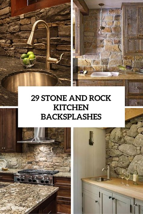 ★★FREE Kitchen Design http://www.cabinetmania.com/kitchen-design.html ★★ Rock Backsplash, Tin Backsplash Kitchen, Stone Backsplash Kitchen, Rustic Backsplash, Trendy Kitchen Backsplash, Farmhouse Backsplash, Free Kitchen Design, Beadboard Backsplash, House Farm